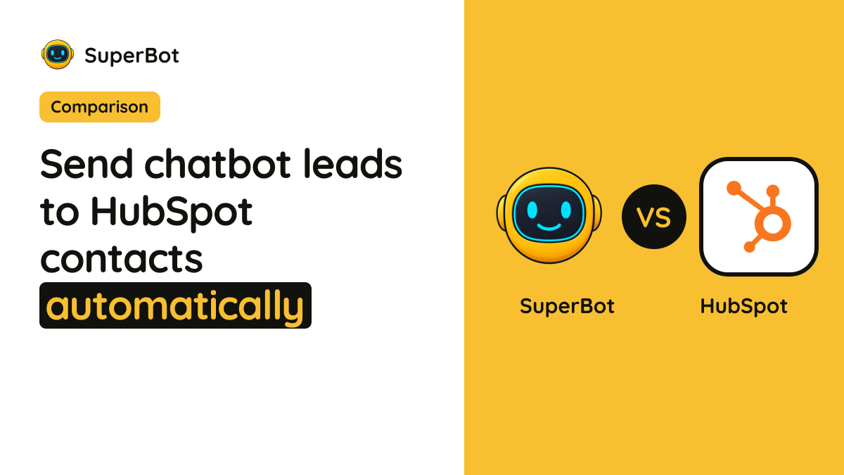 Cover illustration for “Send chatbot leads to HubSpot contacts automatically”