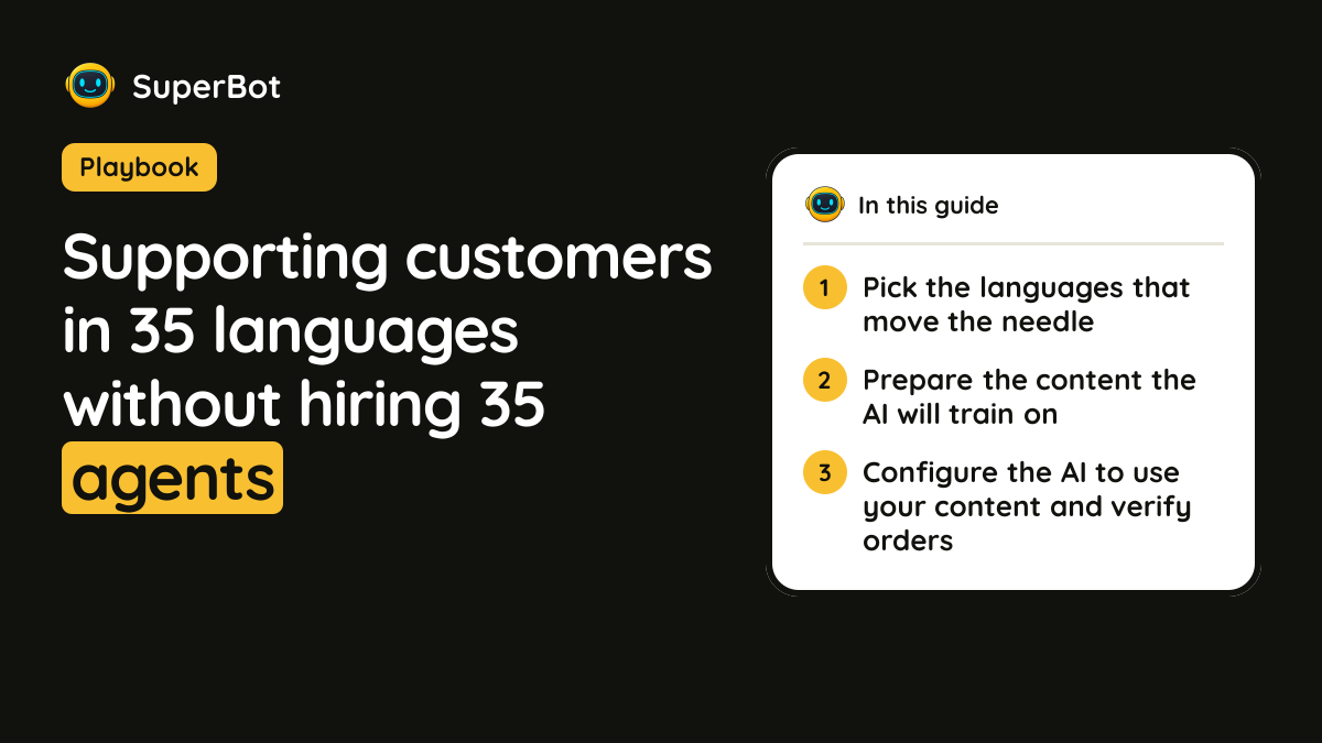 Cover illustration for “Supporting customers in 35 languages without hiring 35 agents”