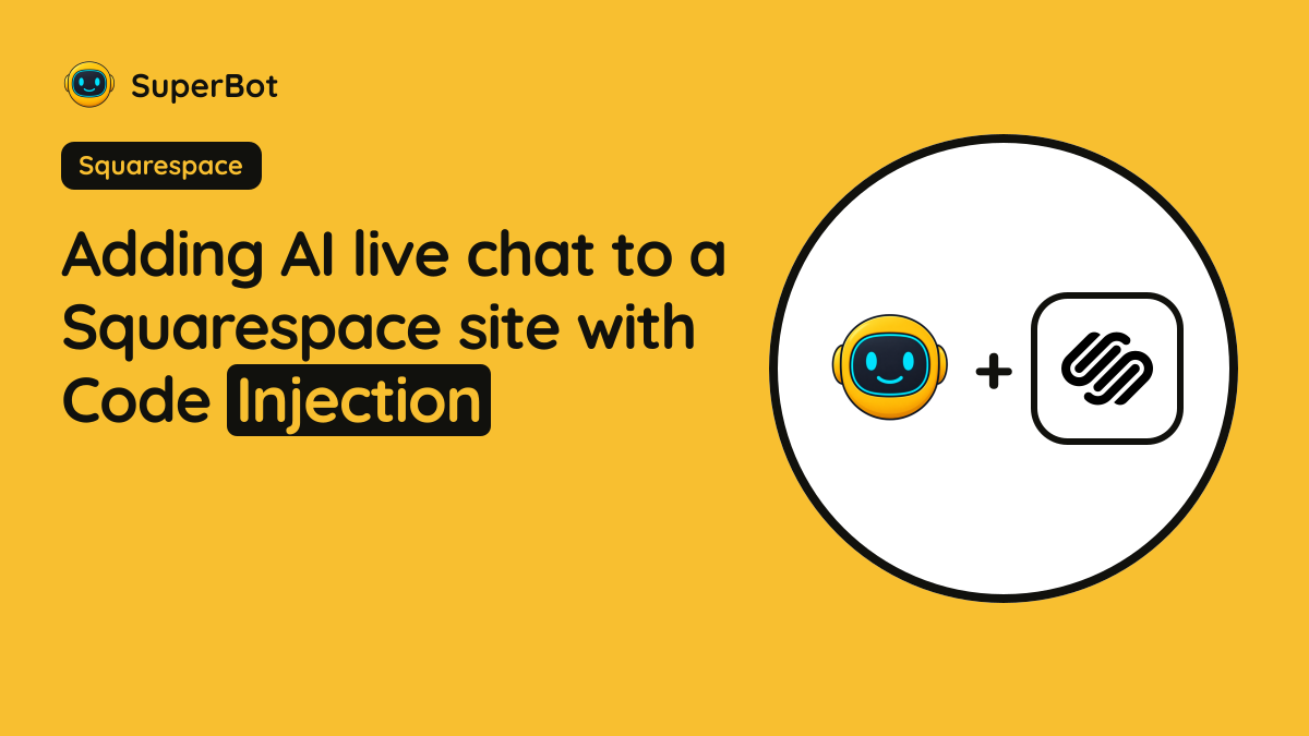 Cover illustration for “Adding AI live chat to a Squarespace site with Code Injection”