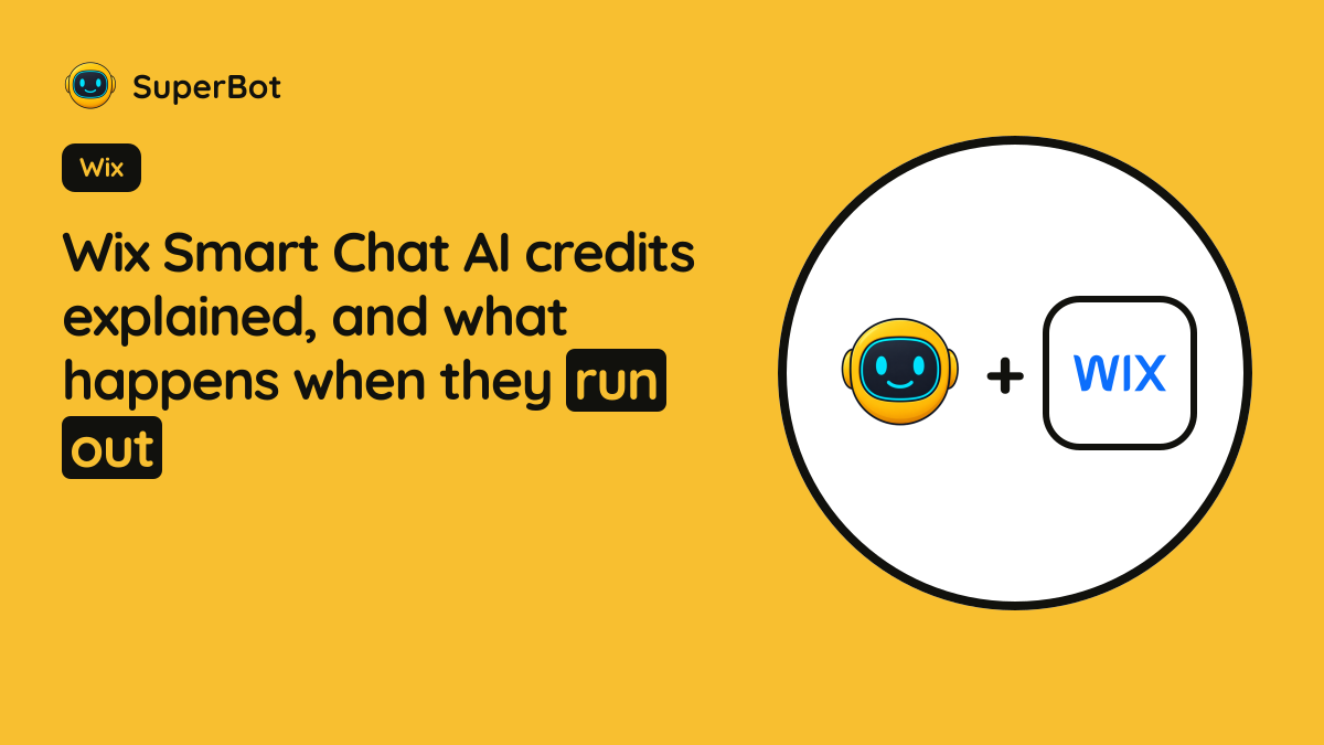 Cover illustration for “Wix Smart Chat AI credits explained, and what happens when they run out”
