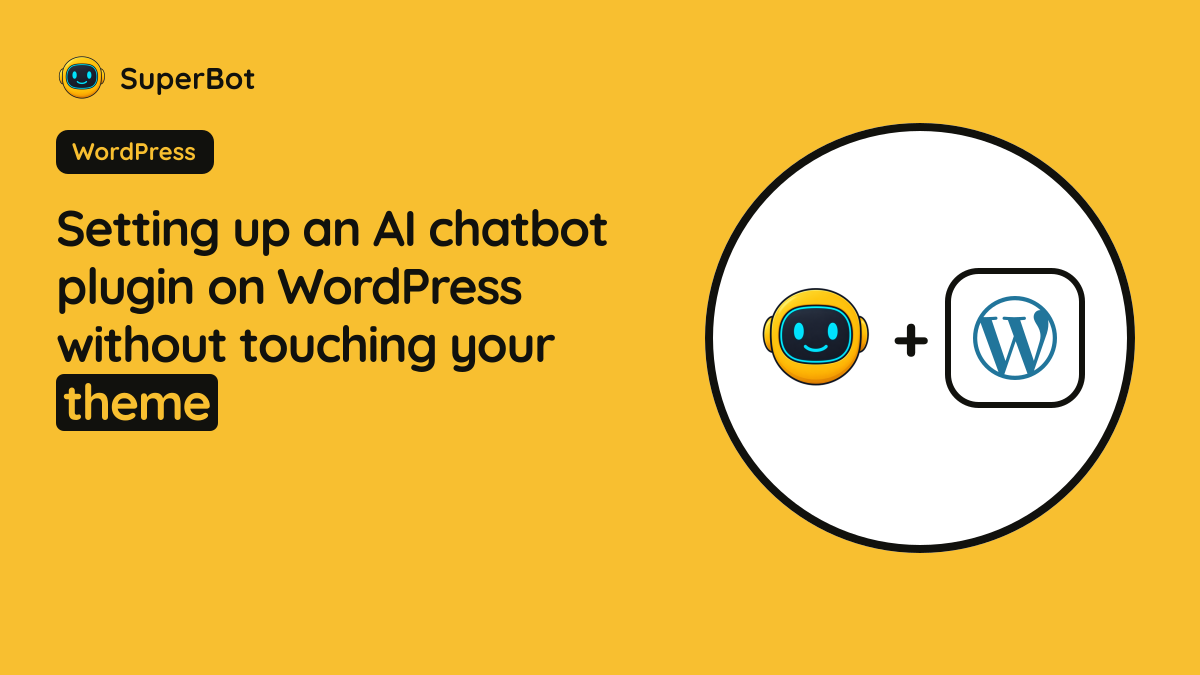 Cover illustration for “Setting up an AI chatbot plugin on WordPress without touching your theme”
